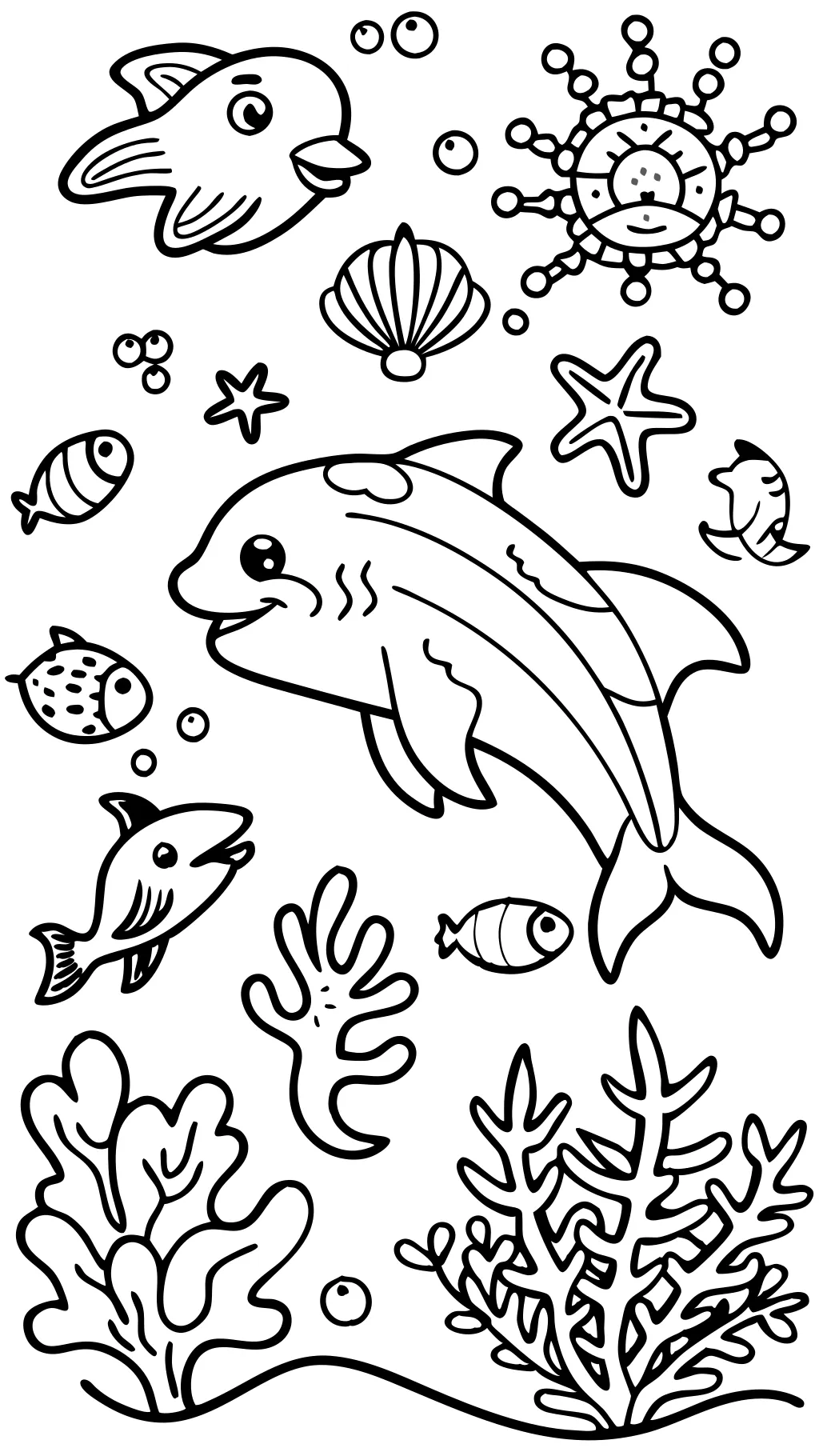 coloring pages ocean life